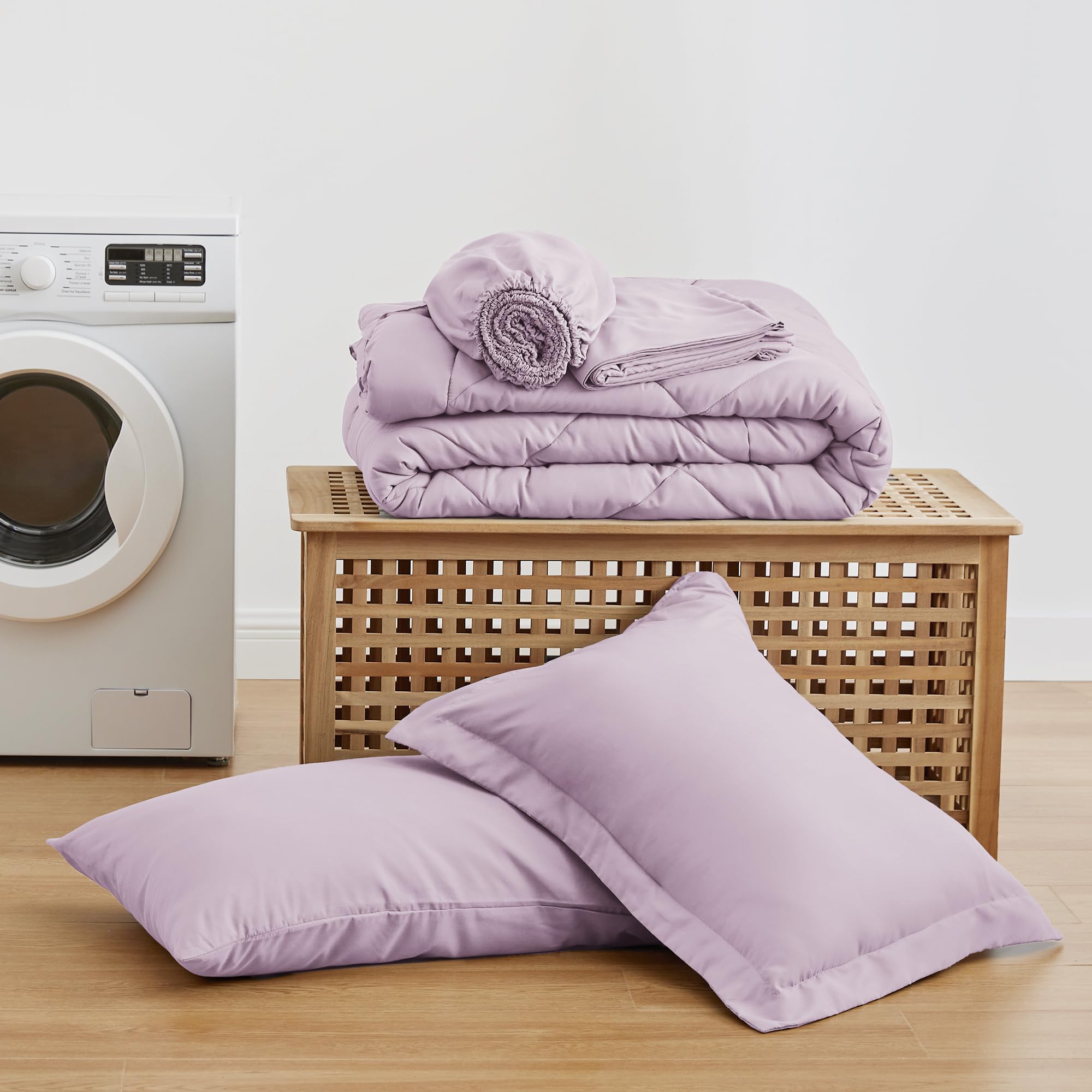 Love's cabin twin comforter set in a cozy bedroom setup suggests all-season comfort