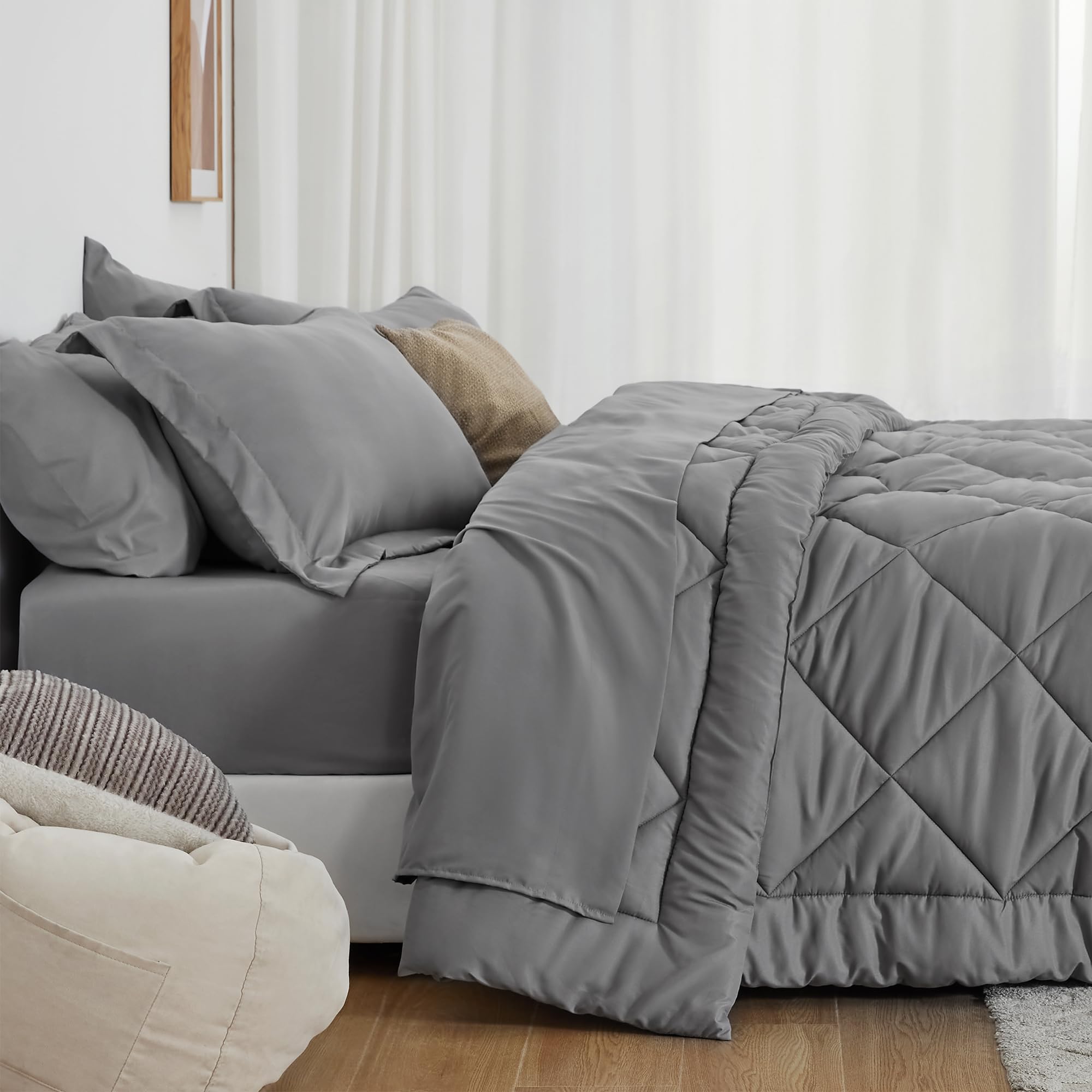  Love's cabin twin flat sheet 90x102 provides smooth surface for restful sleep.