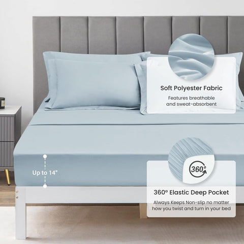 Love's cabin twin pillow sham light blue adds finishing touch