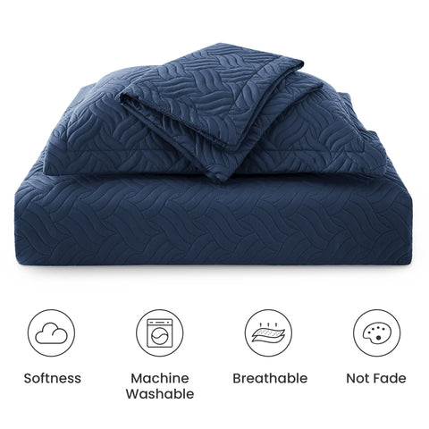 Love's cabin quilt features ultrasonic pressing to prevent unraveling