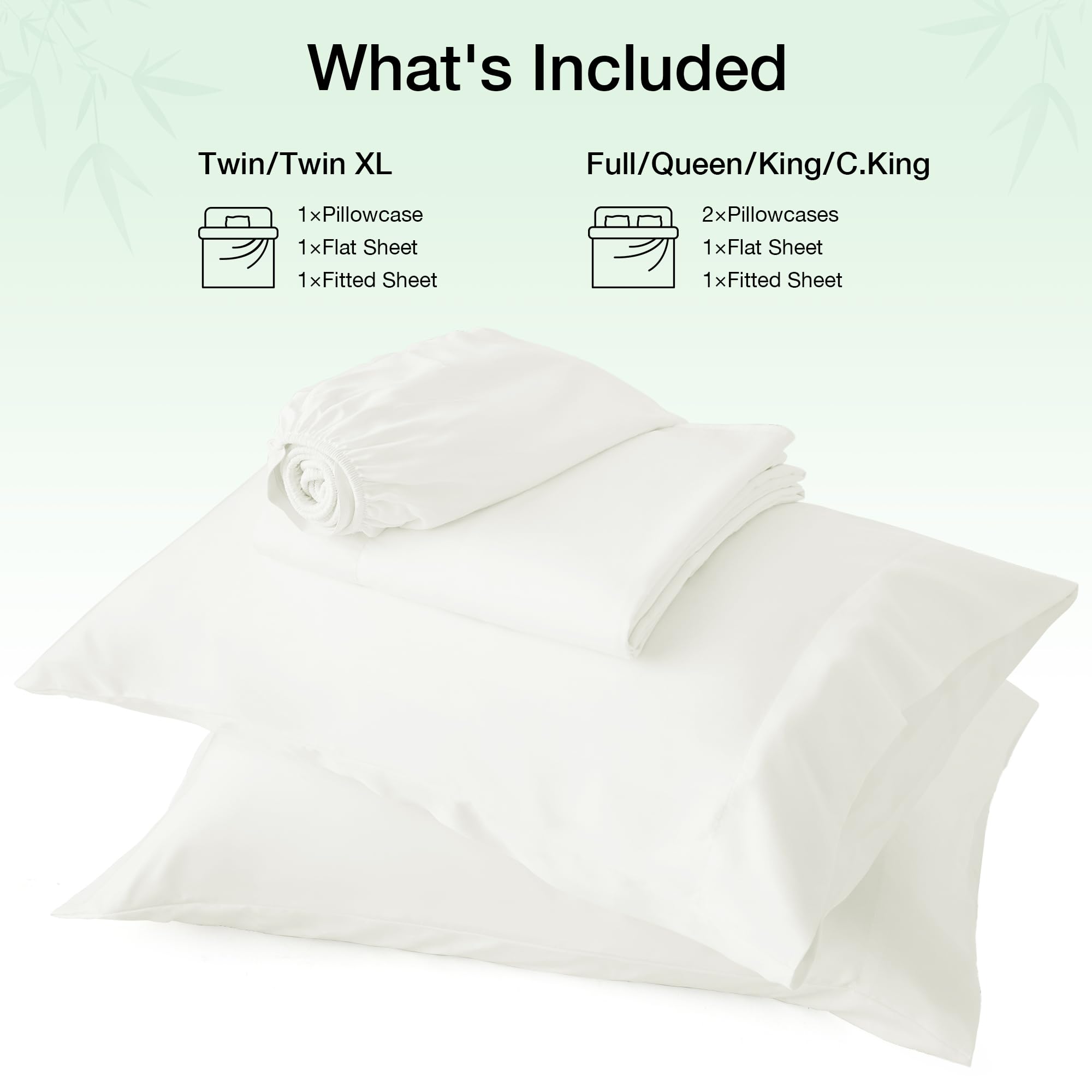 Love's cabin white bedding offers a hotel-luxe look with easy care.