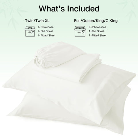 Love's cabin white bedding offers a hotel-luxe look with easy care.