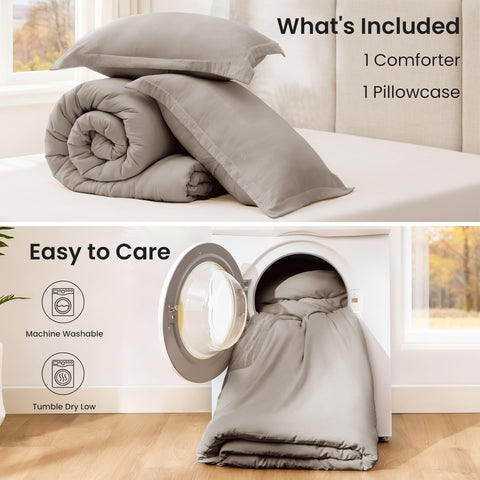 Love's cabin Burlwood all-season comfort supports year-round sleep quality.