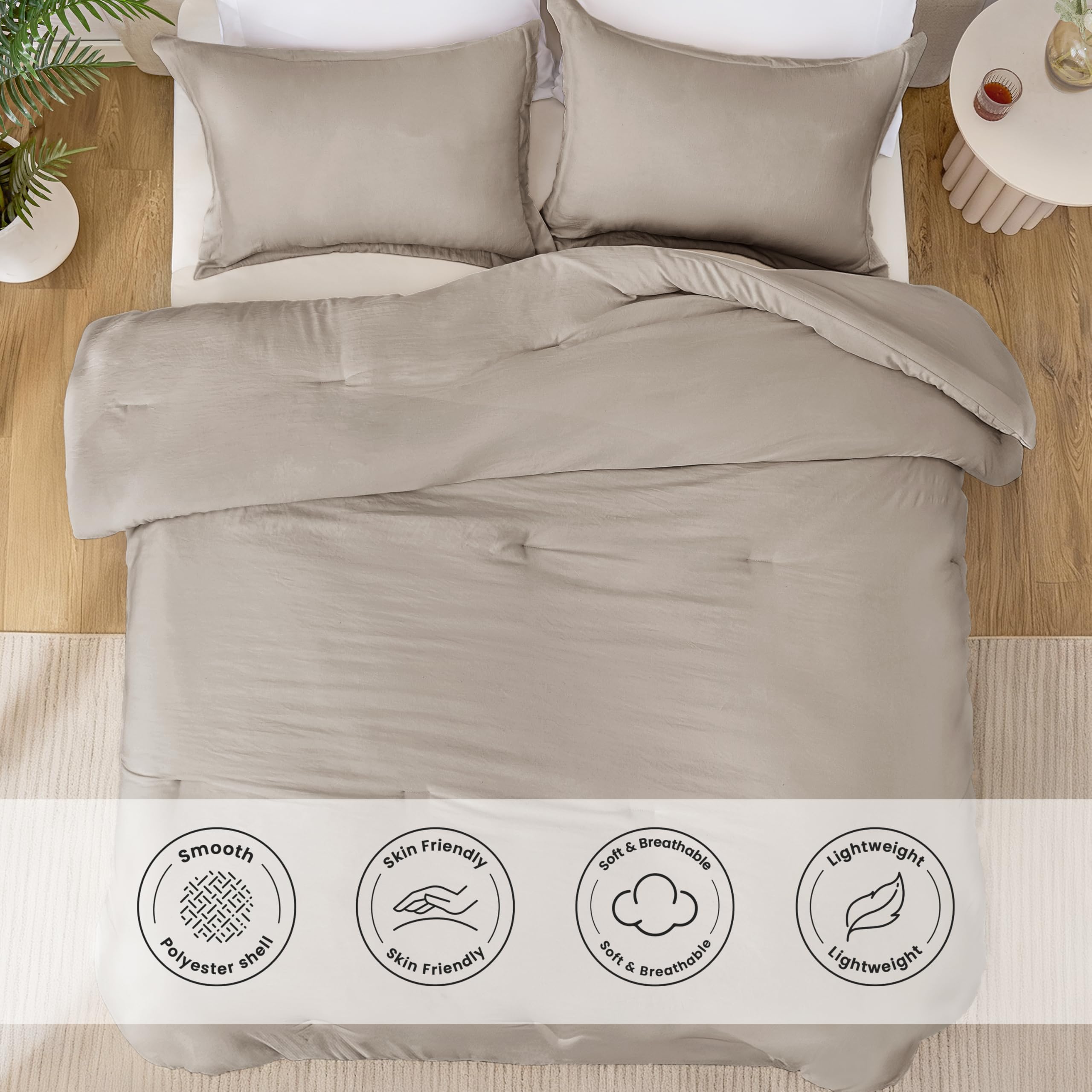 Love's cabin Burlwood comforter 66x90 fits twin beds with ample coverage.