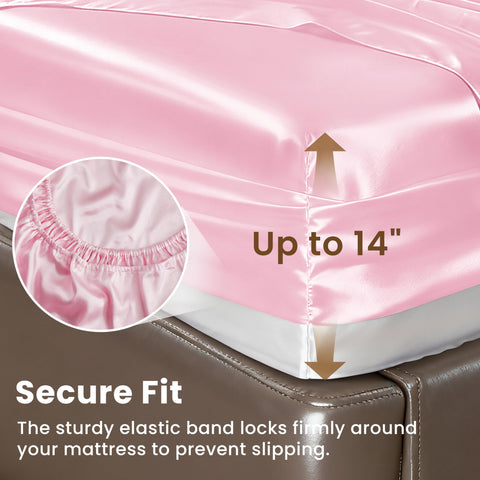 Love's cabin satin king pillowcase-b highlights smooth texture and wrinkle resistance.