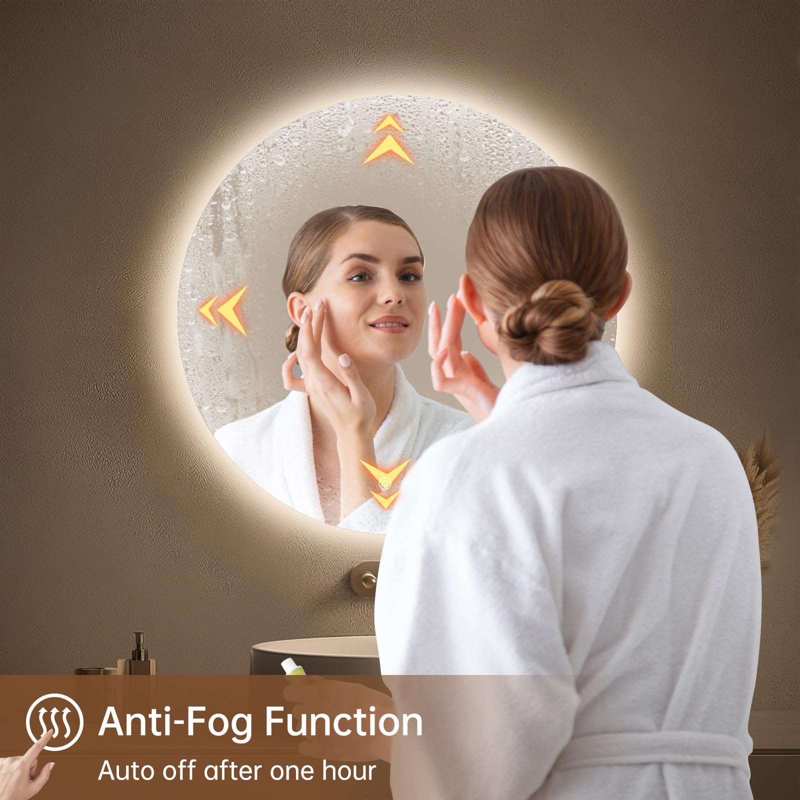 Lovespejo Anti-Fog Mirror stays clear after a hot shower