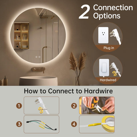 LOVESPEJO memory function mirror recalls last brightness setting
