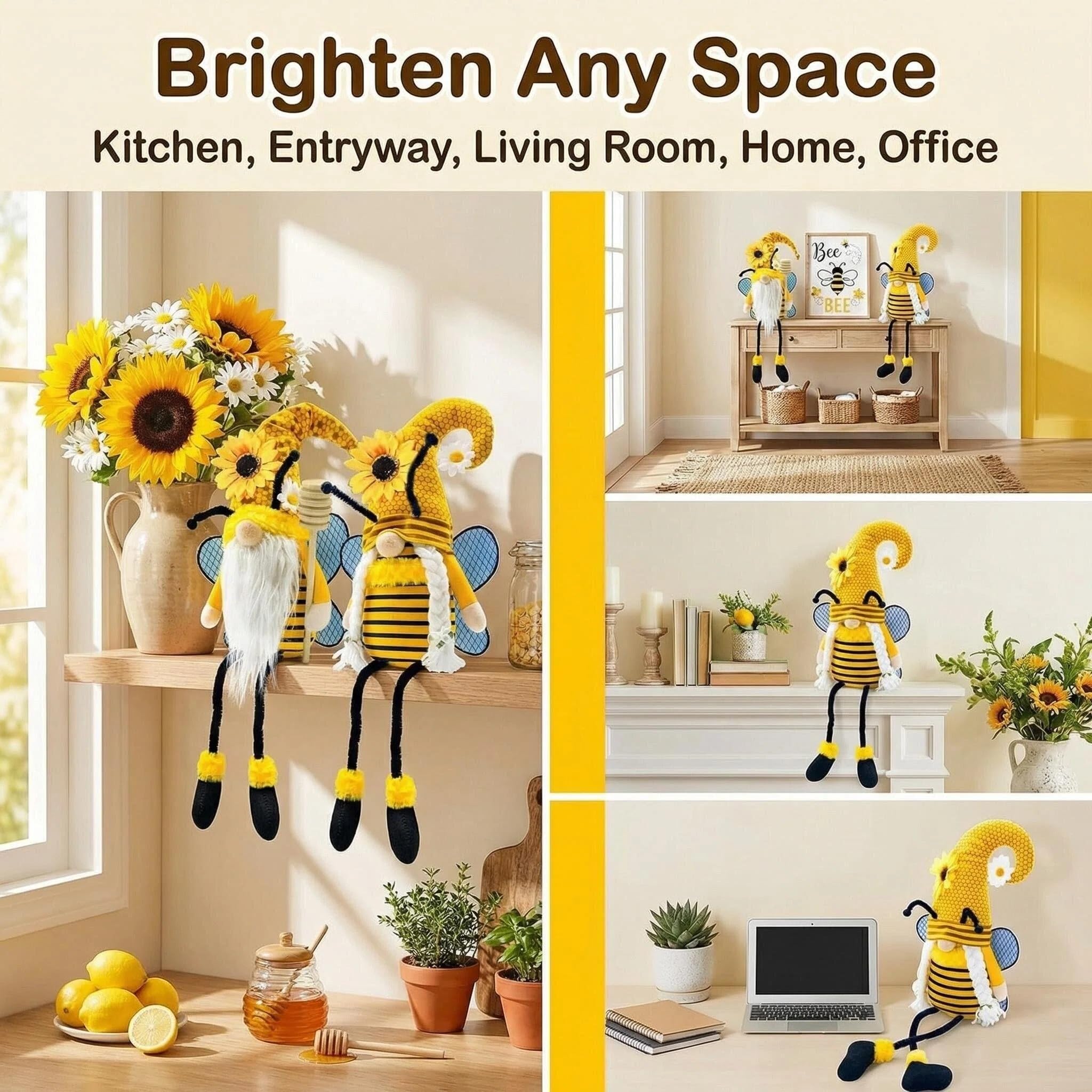 Lovinland spring decor bee-gnome suitable for weddings and events