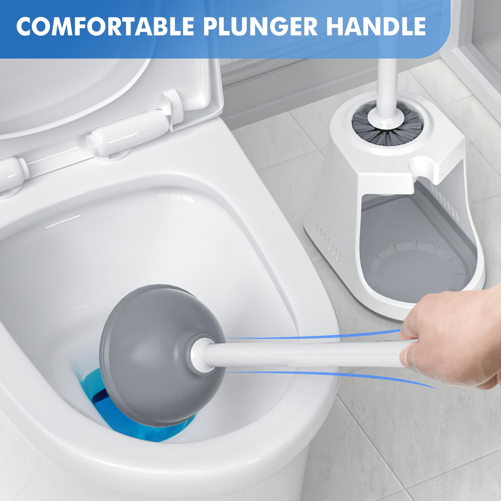 LOVLOY ergonomic long-handle provides a comfortable grip during use