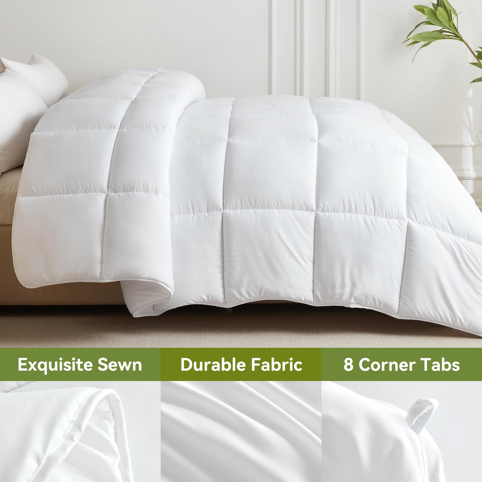 L LOVSOUL box-stitch design keeps the fill evenly distributed.