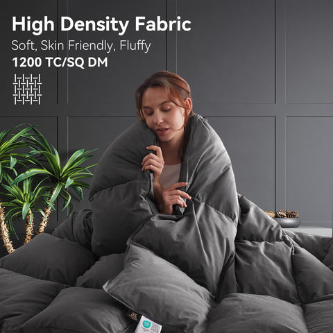 Lovsoul comforter featuring eight corner tabs for secure duvet cover attachment.