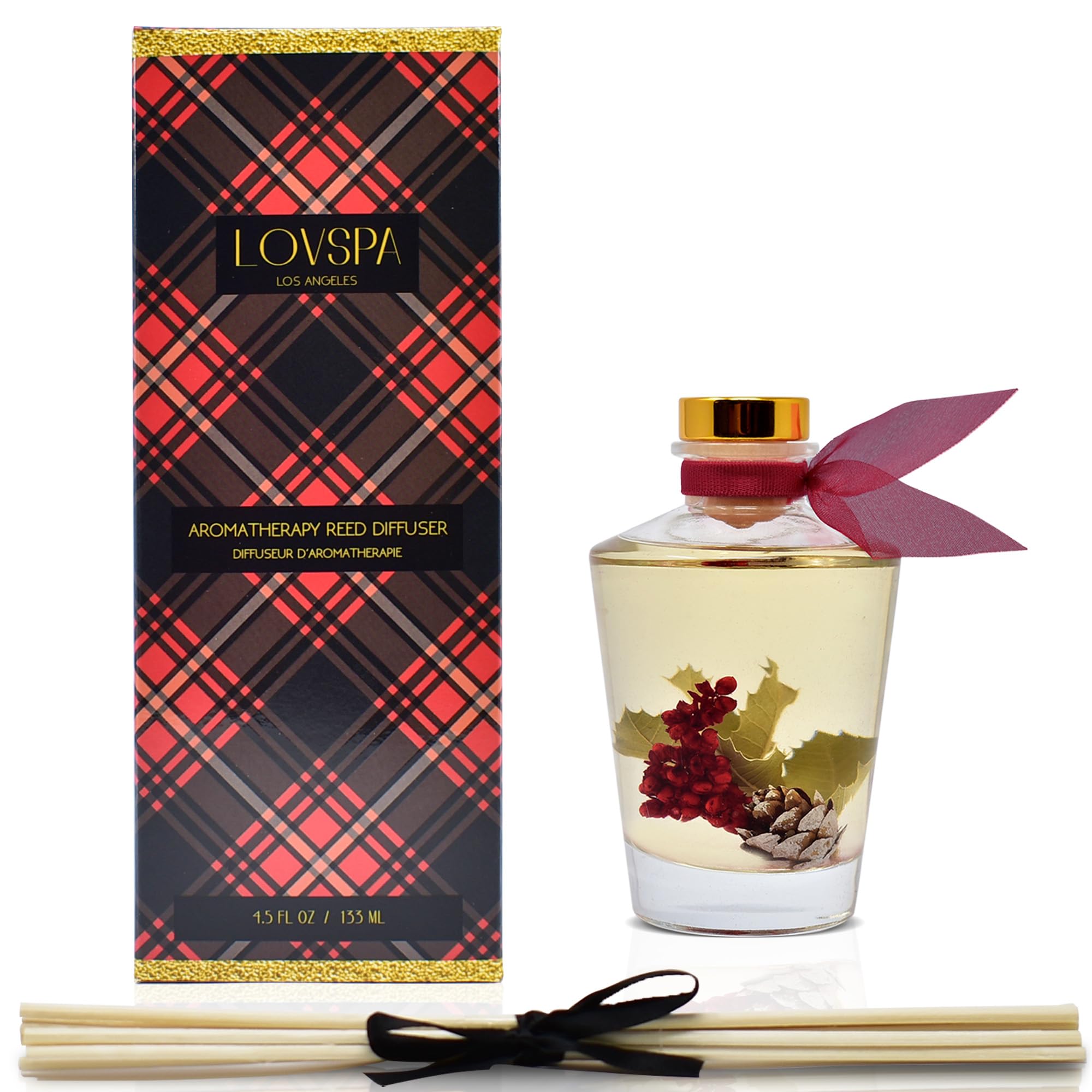 LOVSPA diffuser sticks absorb fragrance for steady aroma in bedrooms, offices or living rooms.
