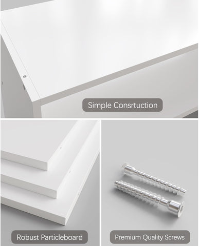 LOWOSA sturdy self-tapping screws enable wobble-free assembly.