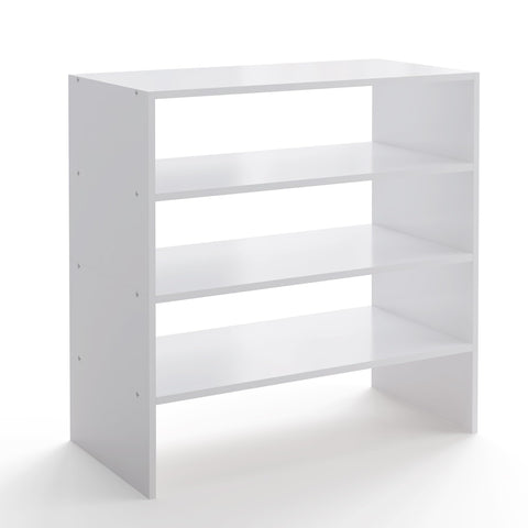 LOWOSA white finish highlights modern, durable design in a home closet.
