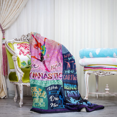 Loxezom gift-ready gymnastics blanket for holidays