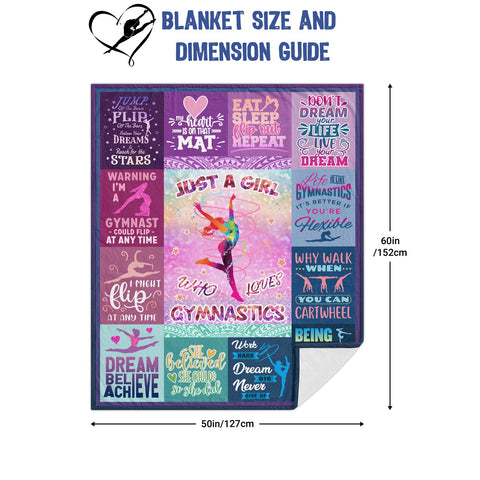 Loxezom girls gymnastics blanket cozy for movie night