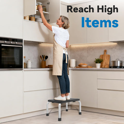 Loyoda Medical Step Stool in kitchen use for convenient countertop access.