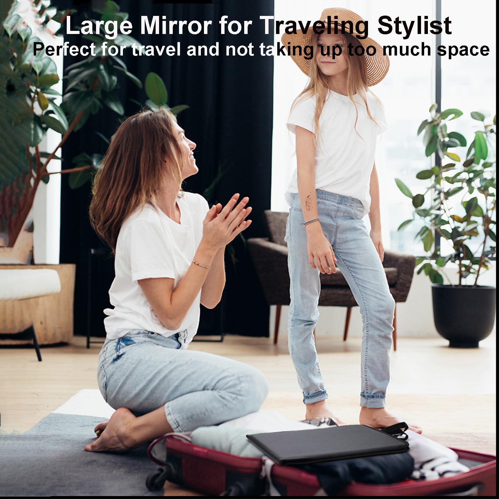 LPHUMEX Crystal-clear reflection for precise outfit checks.
