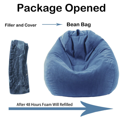 LPMOERA gaming and study bean bag chair set up for casual sessions.