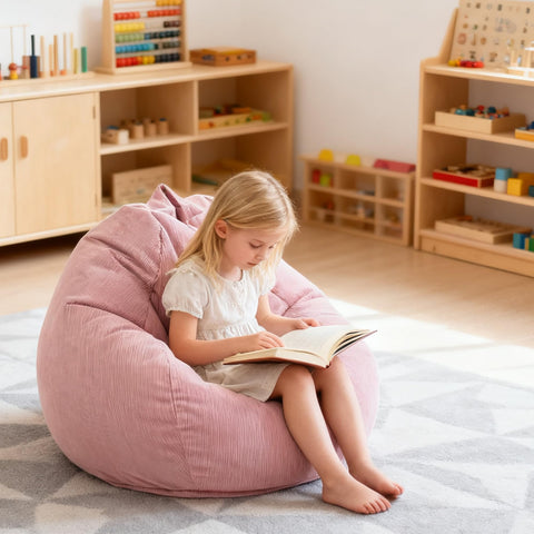 LPMOERA gift-ready bean bag chair ideal for kids' bedrooms and dorm decor.