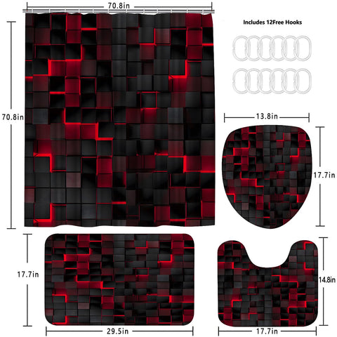 LQCOOL bath mat U-shaped rug demonstrates non-slip bottom for safer stepping.