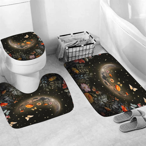 LQCOOL U-shaped rug with absorbent backing to keep floors dry