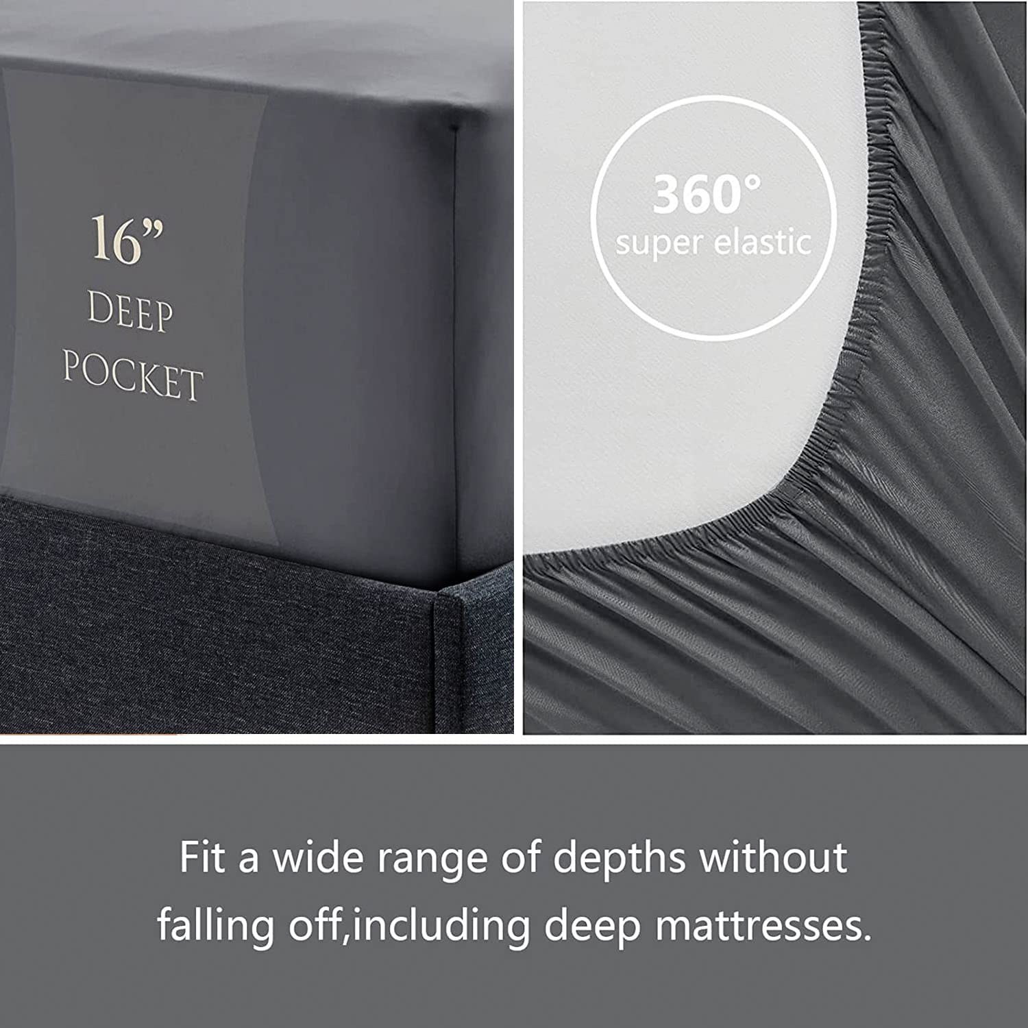 Lris Bedding microfiber texture close-up shows soft and cozy fabric.