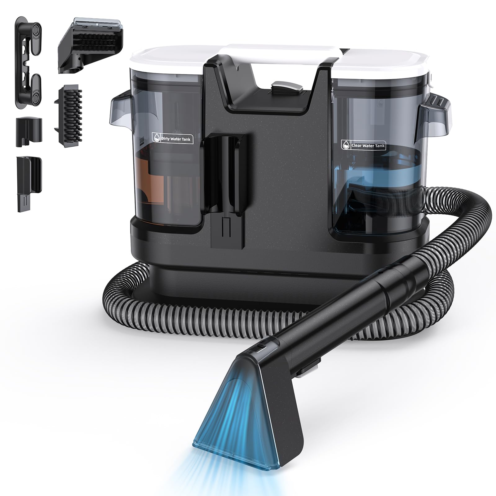 Lubluelu Upholstery Cleaner with a powerful 600W motor for deep fabric cleaning