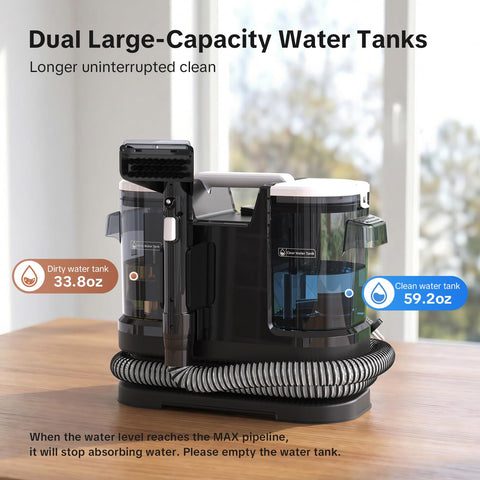 Lubluelu dual water tanks separating clean and dirty water