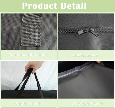 Luccov waterproof material keeps folding tables clean during transport.