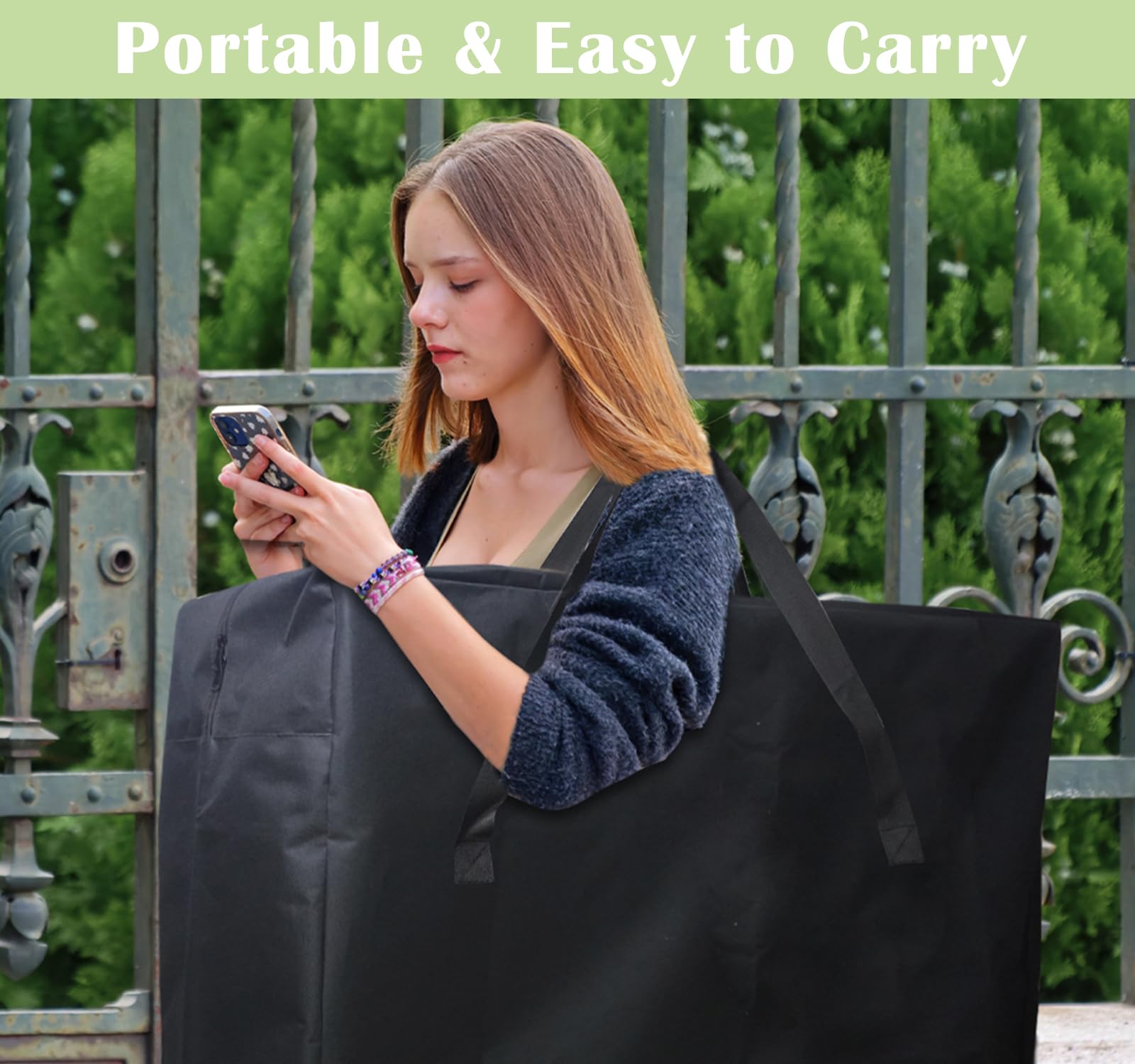 Luccov bag durable zipper designed to endure frequent use.
