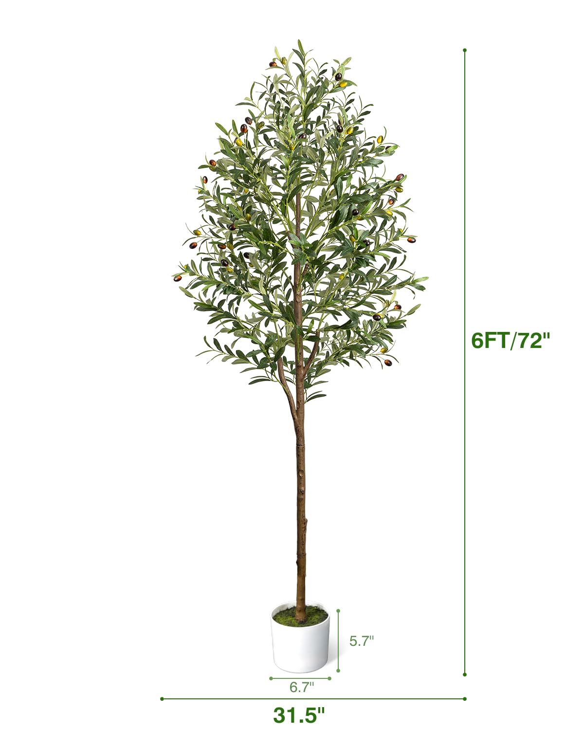 LuceAlberi olive tree with adjustable branches for customized shape.