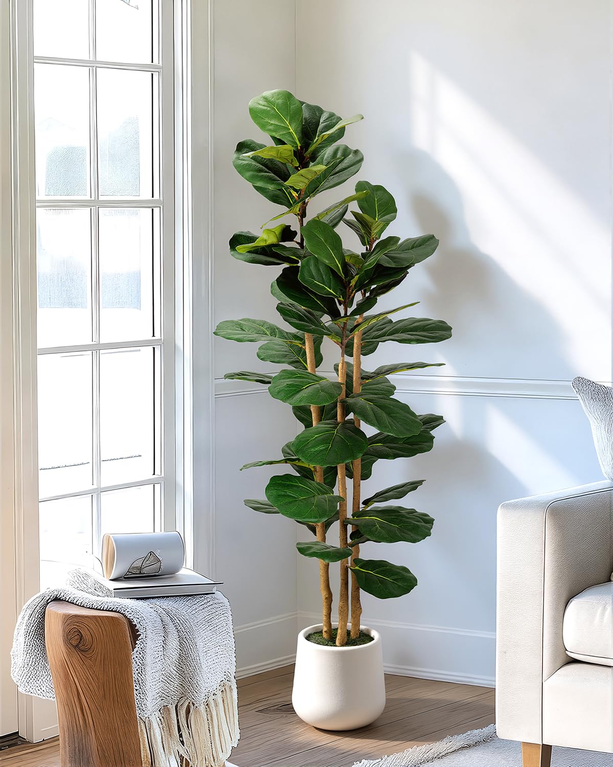 LuceAlberi three-trunk structure creates a lush, spacious canopy for any room.