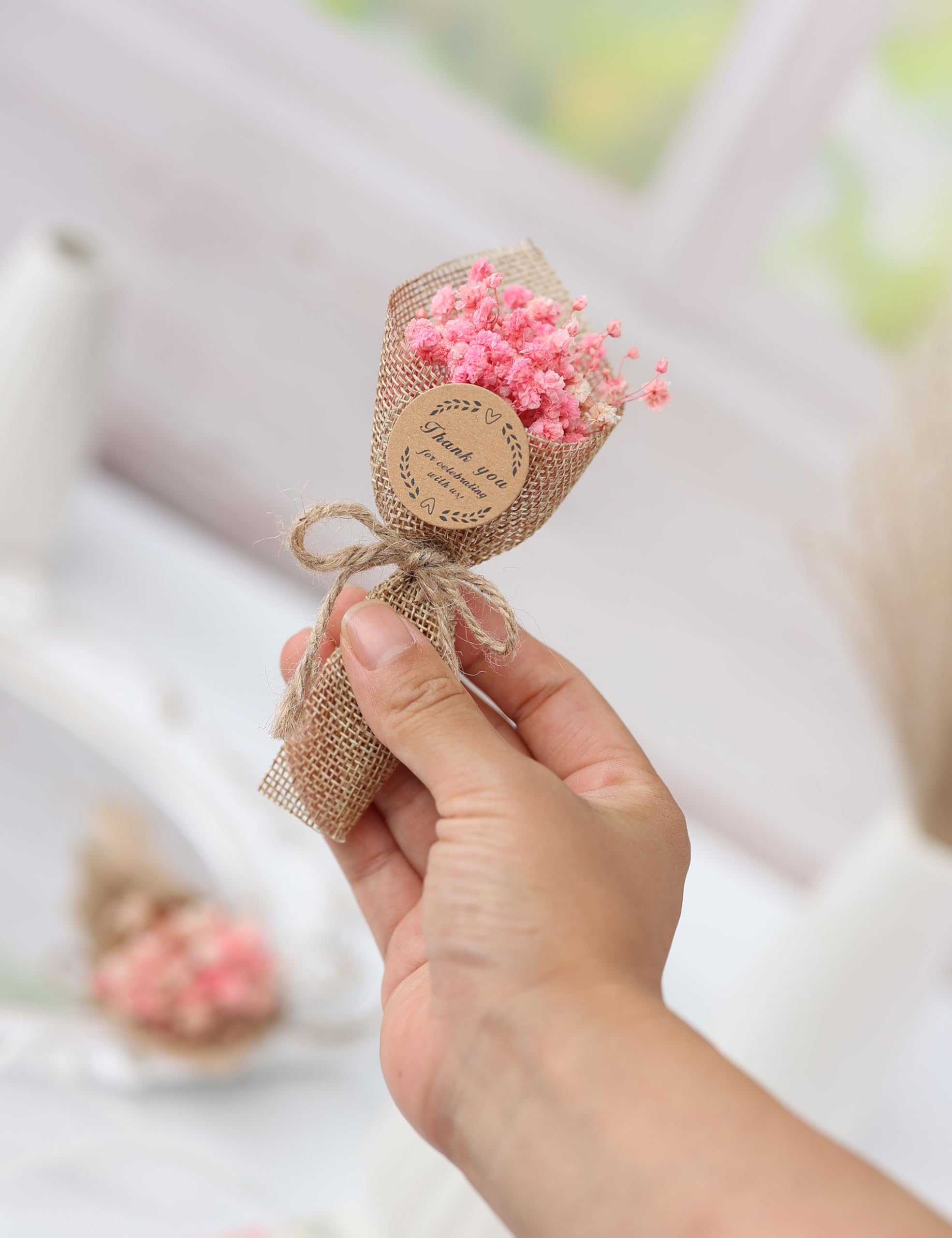 LucidLather pink magnet bouquet for baby shower favors and memories