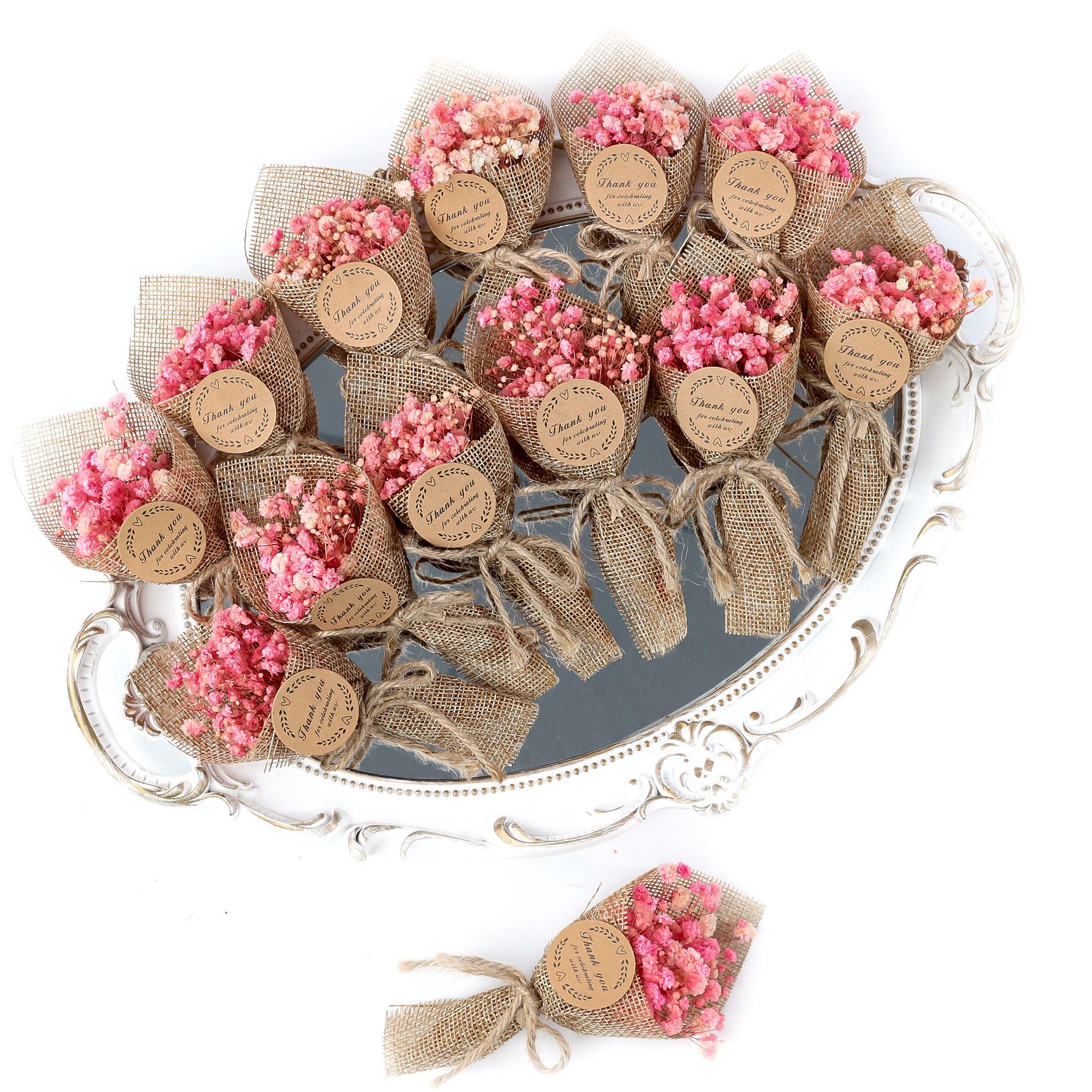 LucidLather pink mini magnet bouquet close-up for fridge decor and gifts