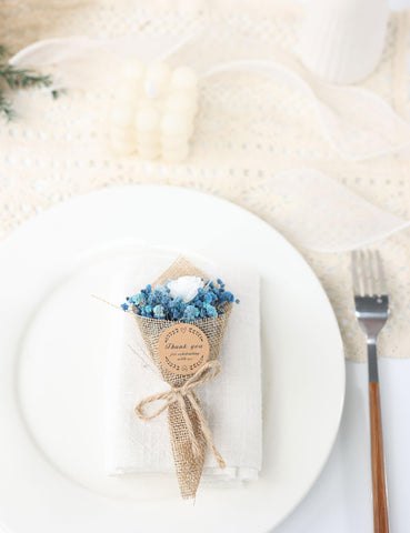 LucidLather small navy bouquet magnet brightens refrigerator or corkboard.