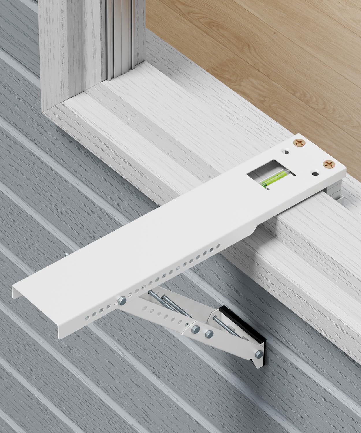 LuckIn 165lbs-capacity supports heavier AC units with confidence.