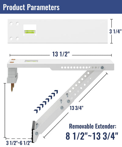 LuckIn bracket bubble level close-up ensures precise horizontal alignment.