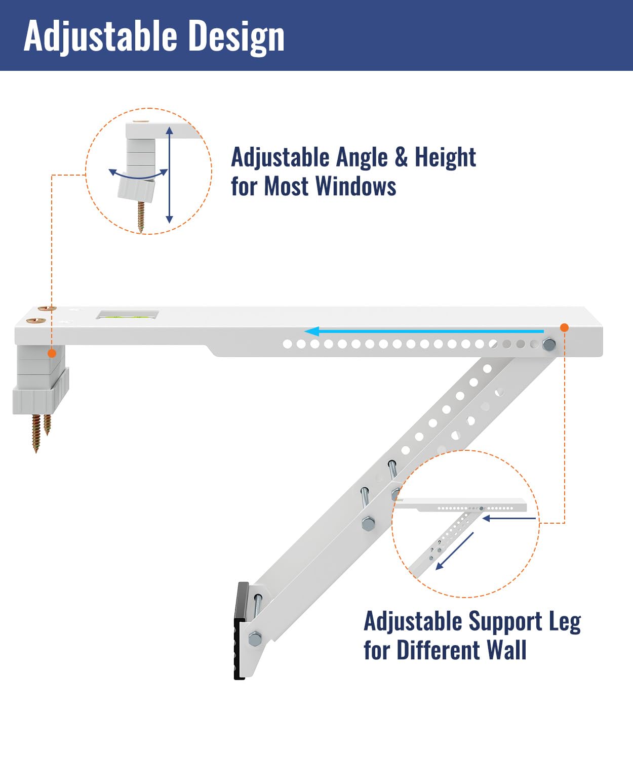 LuckIn indoor installation setup enables secure mounting from inside the room.