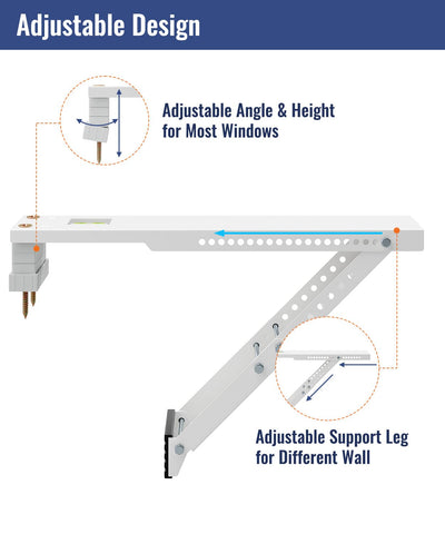 LuckIn indoor installation setup enables secure mounting from inside the room.