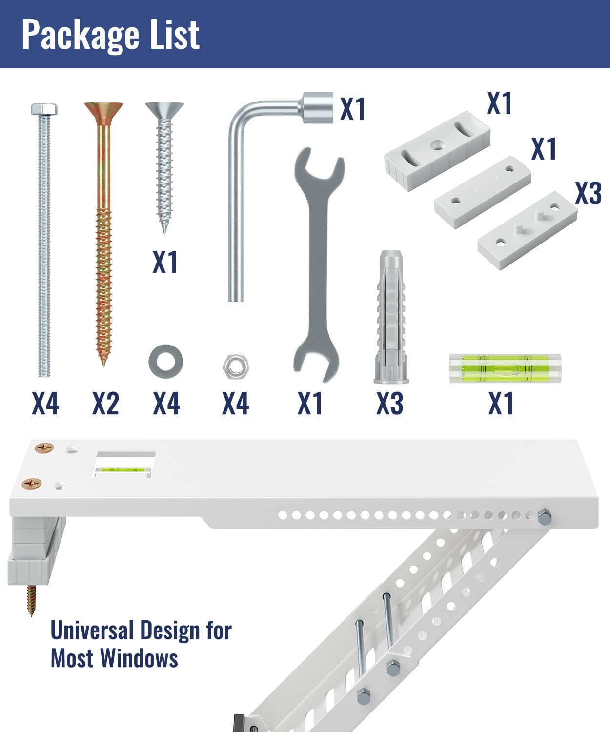 LuckIn solid-window-sill compatibility note helps choose the right installation.