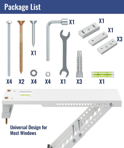 LuckIn solid-window-sill compatibility note helps choose the right installation.