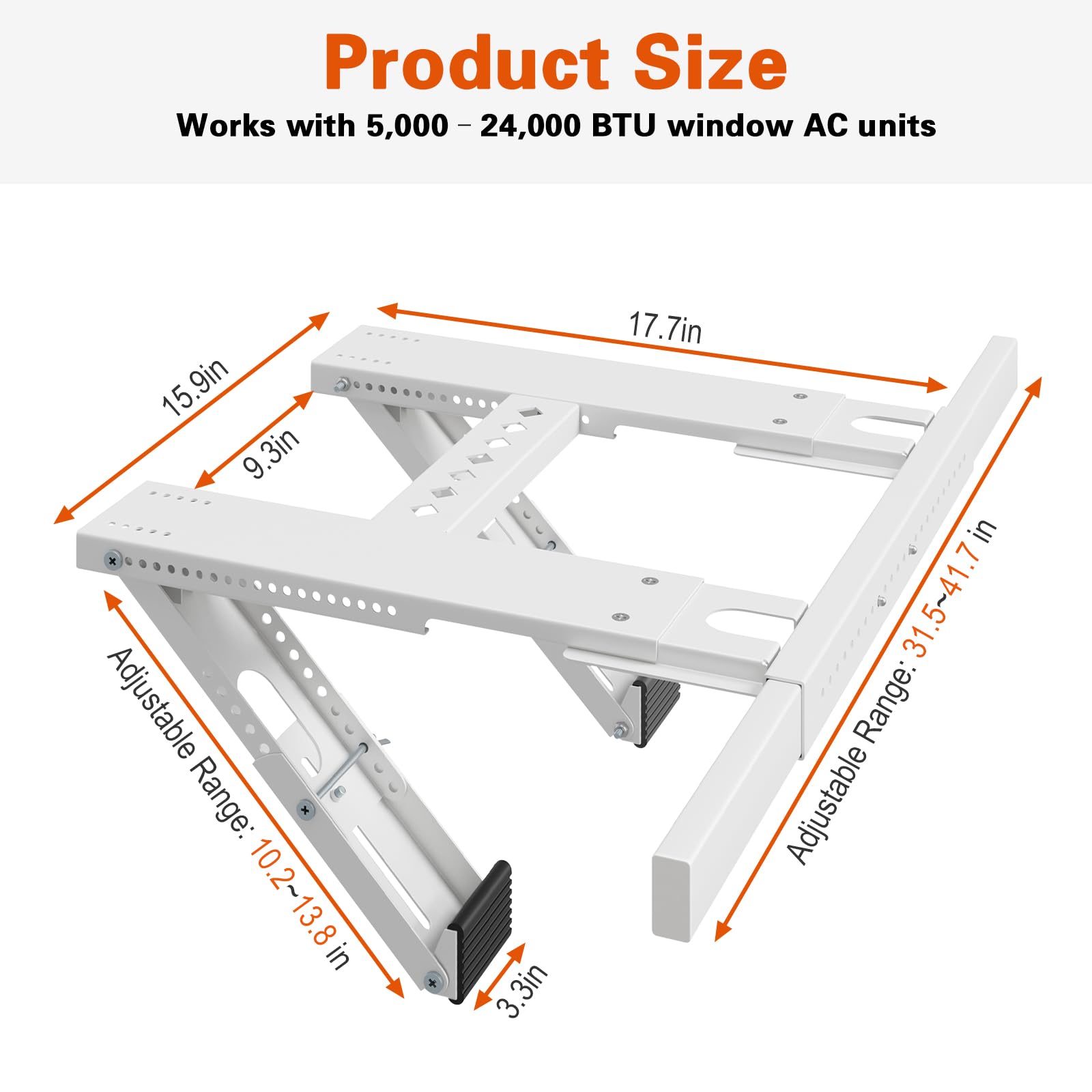 LuckIn update window AC bracket installation shown as tool-free setup for quick mounting