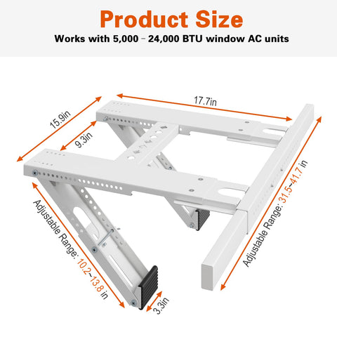 LuckIn update window AC bracket installation shown as tool-free setup for quick mounting