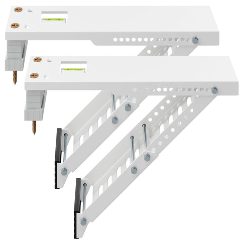 LuckIn window AC bracket on wall demonstrates universal fit for 5k–12k BTU units.