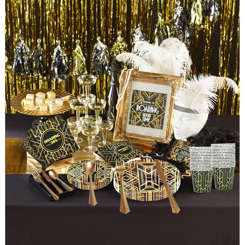 LUCKKYY roaring twenties dinner plates 7in compact for appetizers and desserts