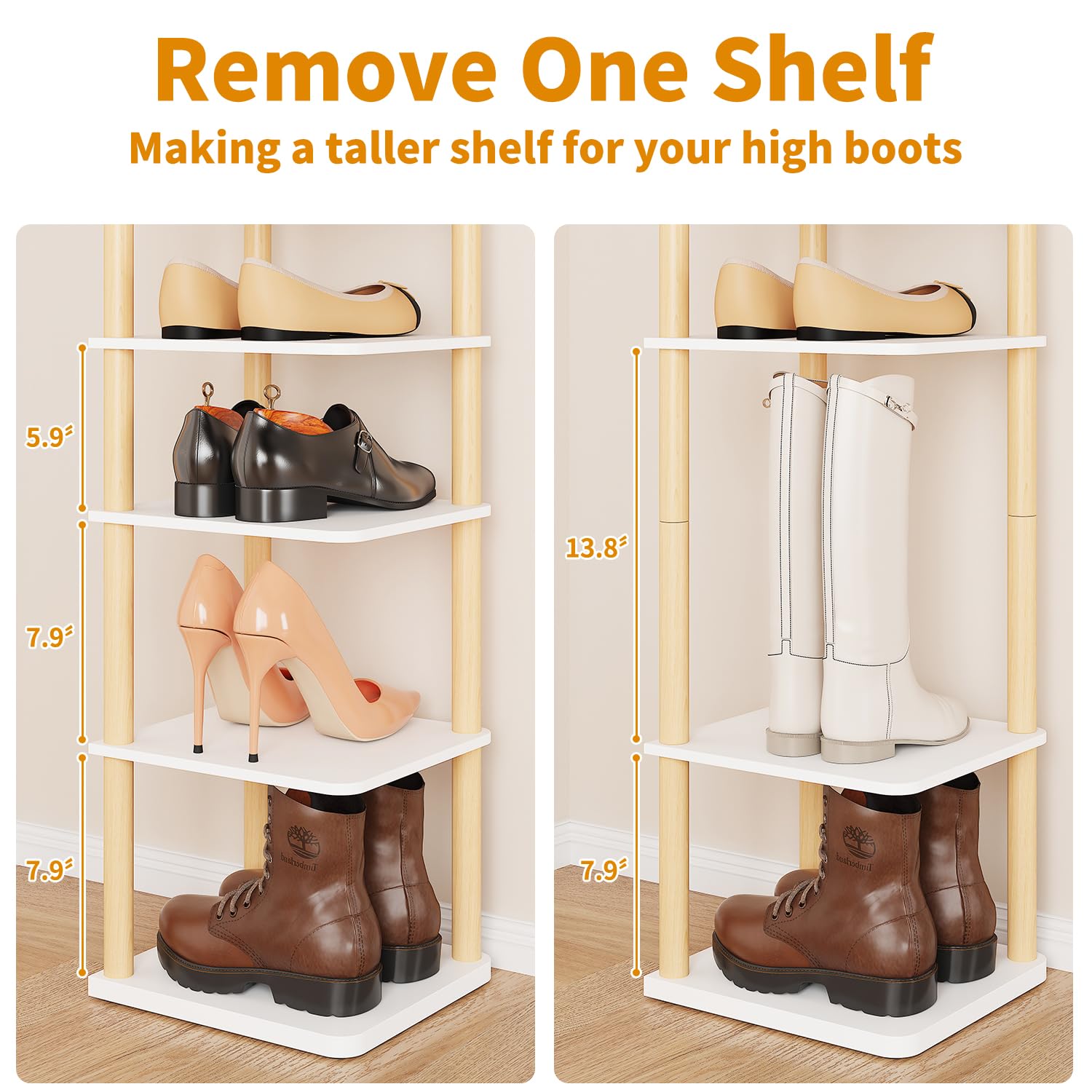 LUCKNOCK freestanding display shelf doubles as decor piece