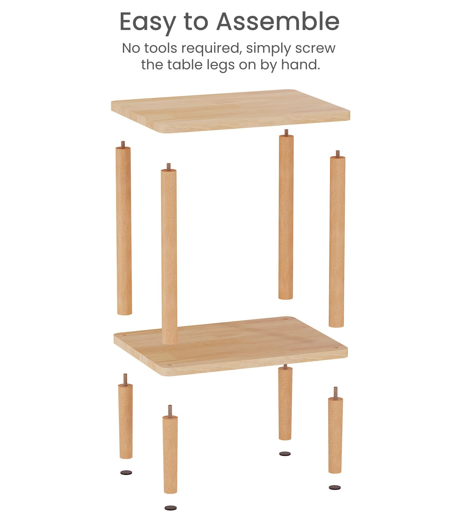 LUCKNOCK versatile table suitable as nightstand end table or plant stand.