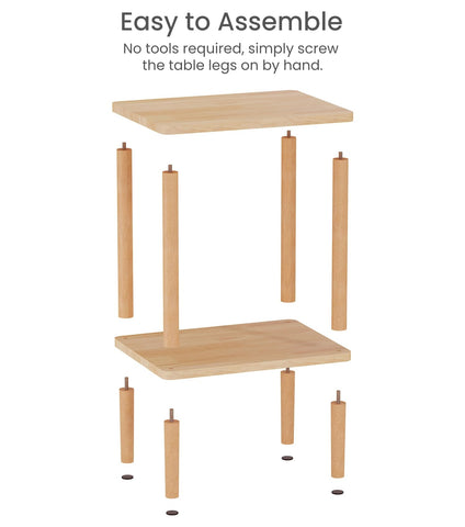 LUCKNOCK versatile table suitable as nightstand end table or plant stand.