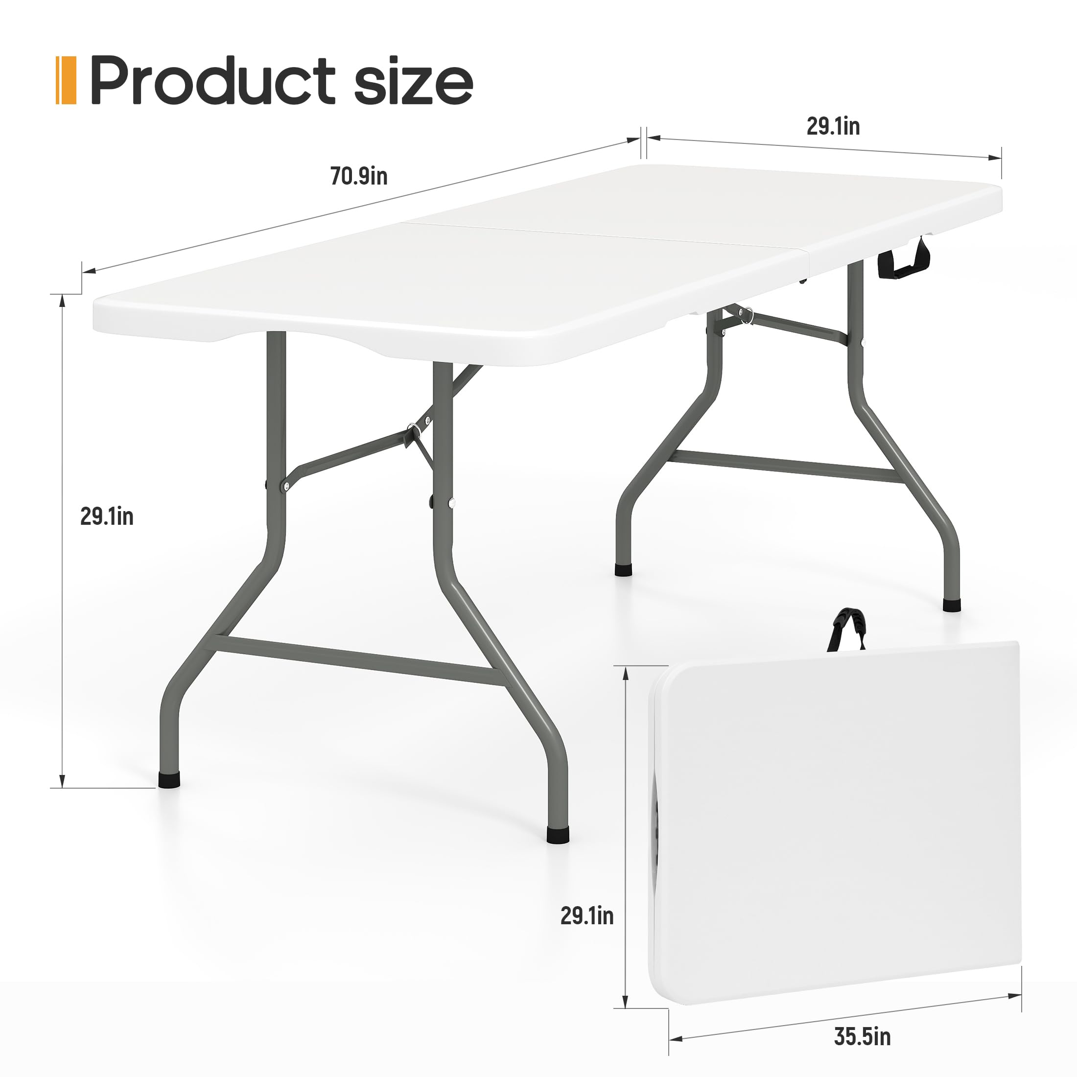 LUCKPRO fold to 2.75 inches for compact storage and one handed carry.
